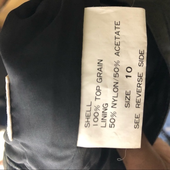 West Bay Leather Skirt Black Size 10 - Picture 7 of 7